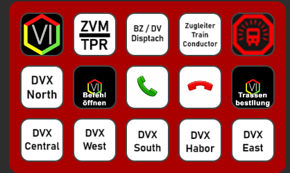 Screenshot of GSM-R Streamdeck configuration